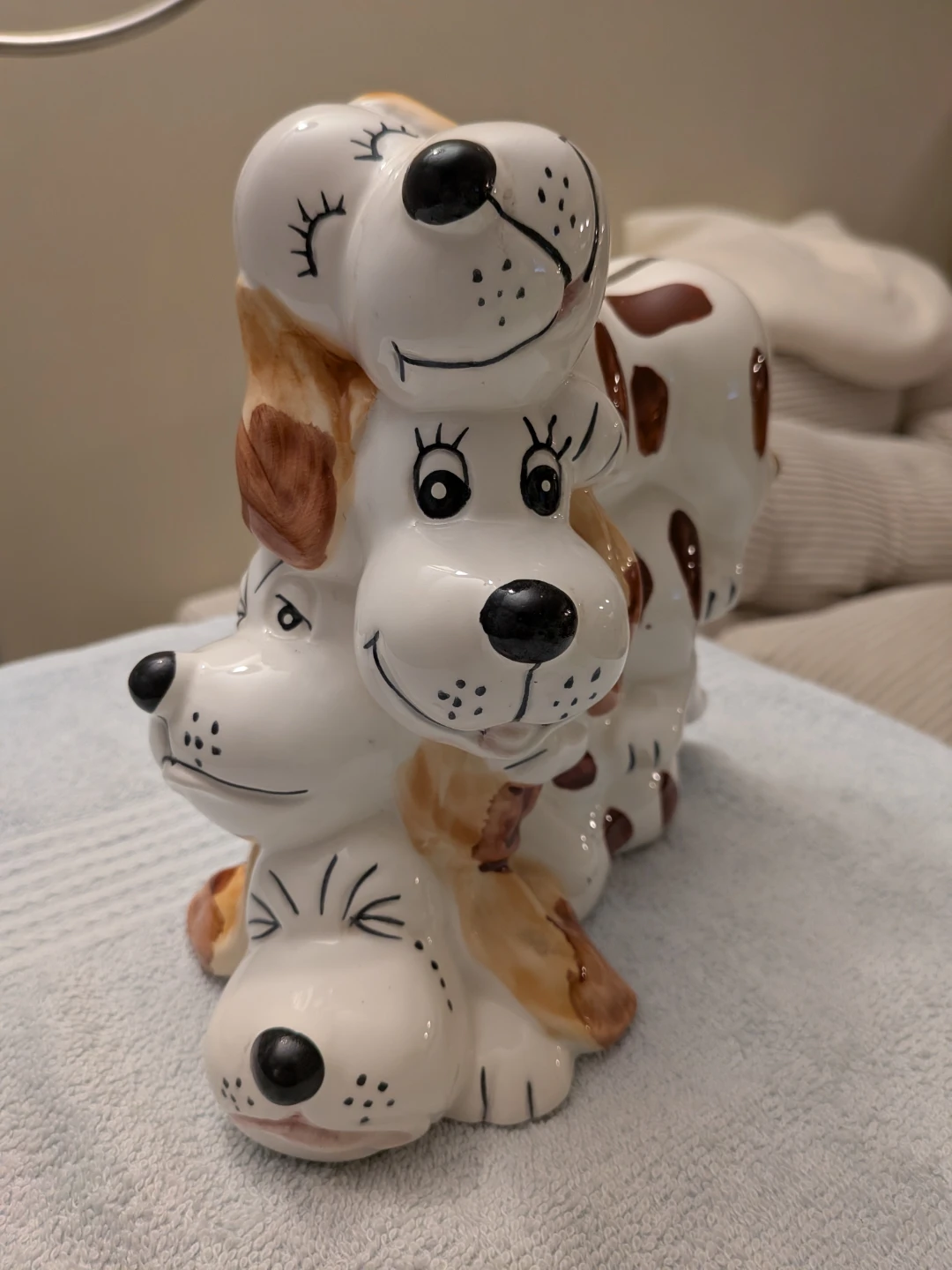 Stacking Dogs Ceramic Piggy Bank