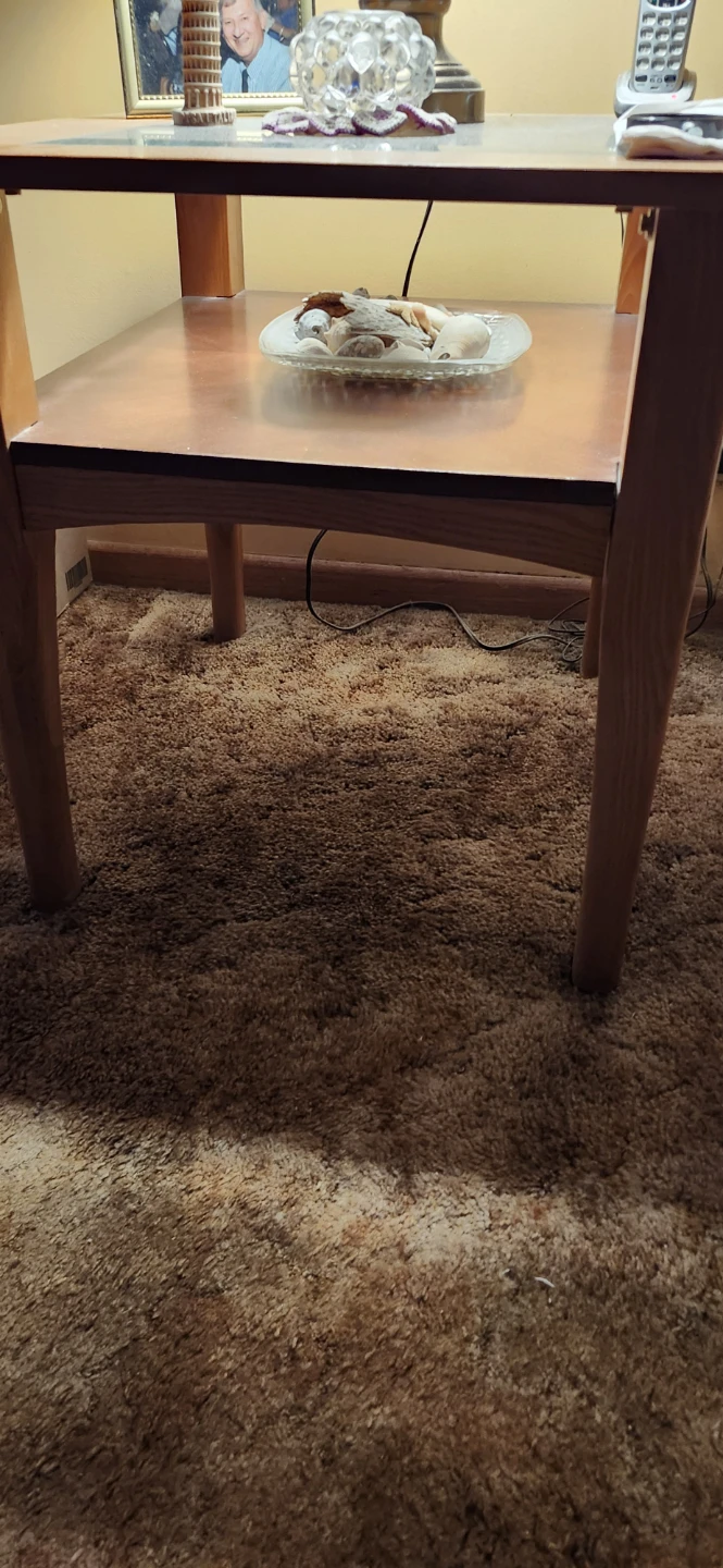 Wooden Coffee Table with Glass Top - photo 2