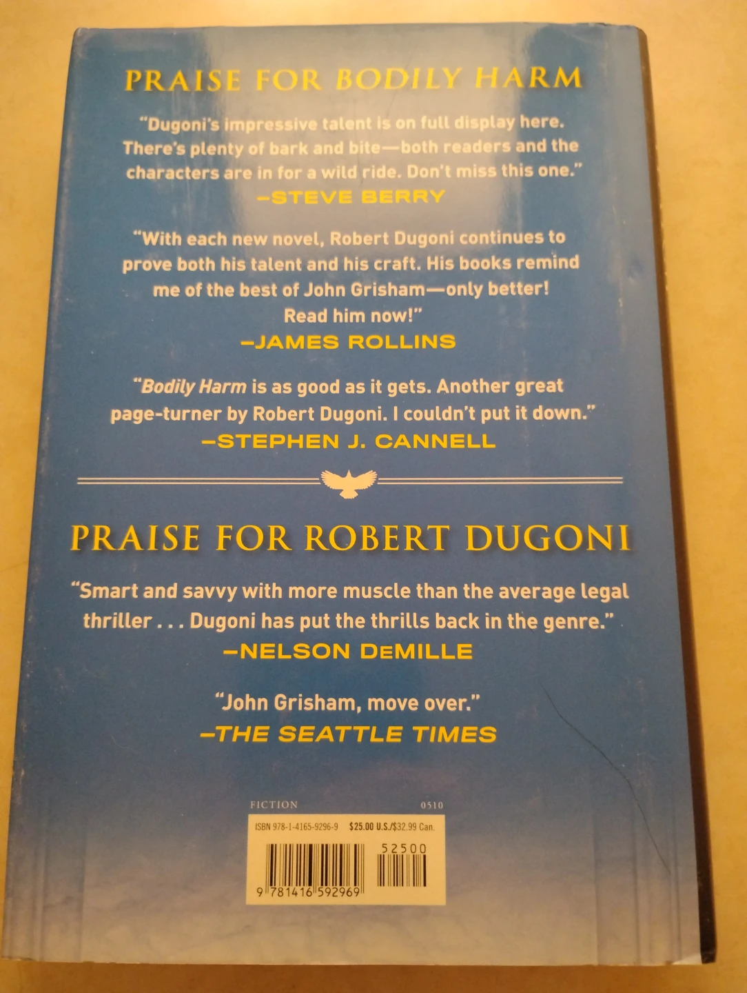 Bodily Harm by Robert Dugoni Paperback Novel - photo 2