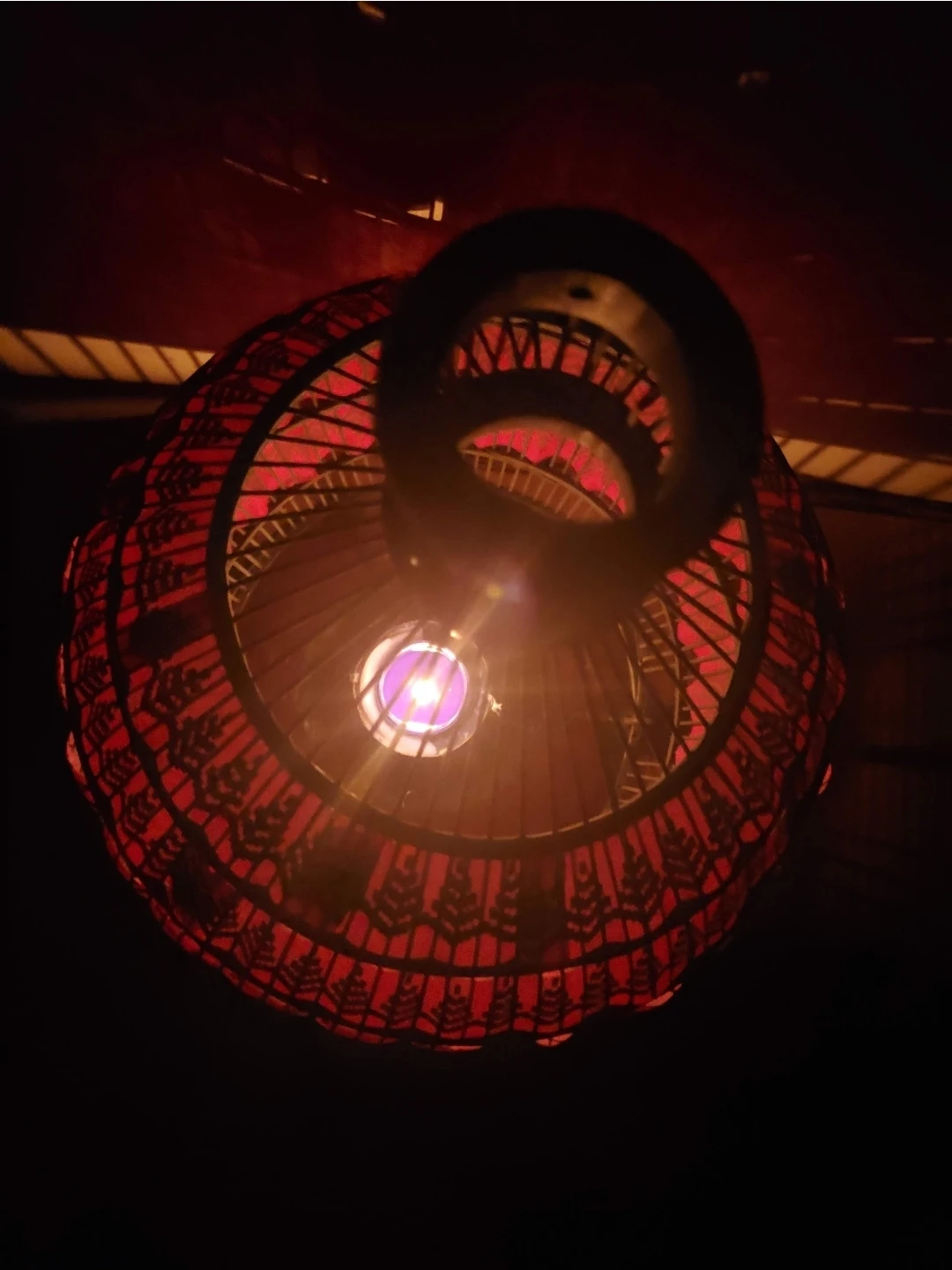 Tealight holding red lamp - photo 4