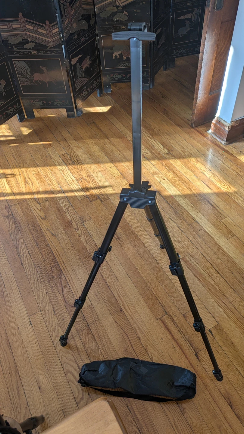 Black easel with Carrying Bag