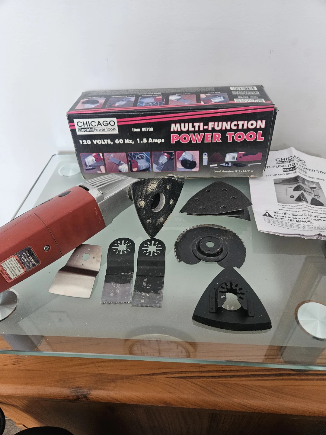 Chicago Electric Multi-Function Power Tool with Accessories