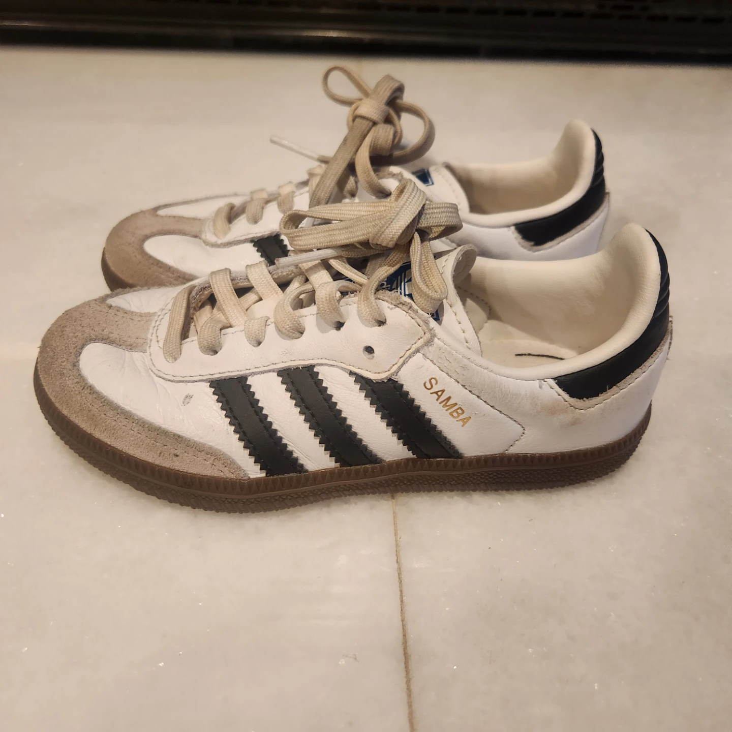 Adidas Samba Kids Classic White Black Sneakers - photo 2