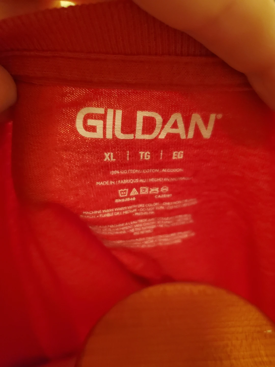 Gildan Red T-Shirt XL - photo 5