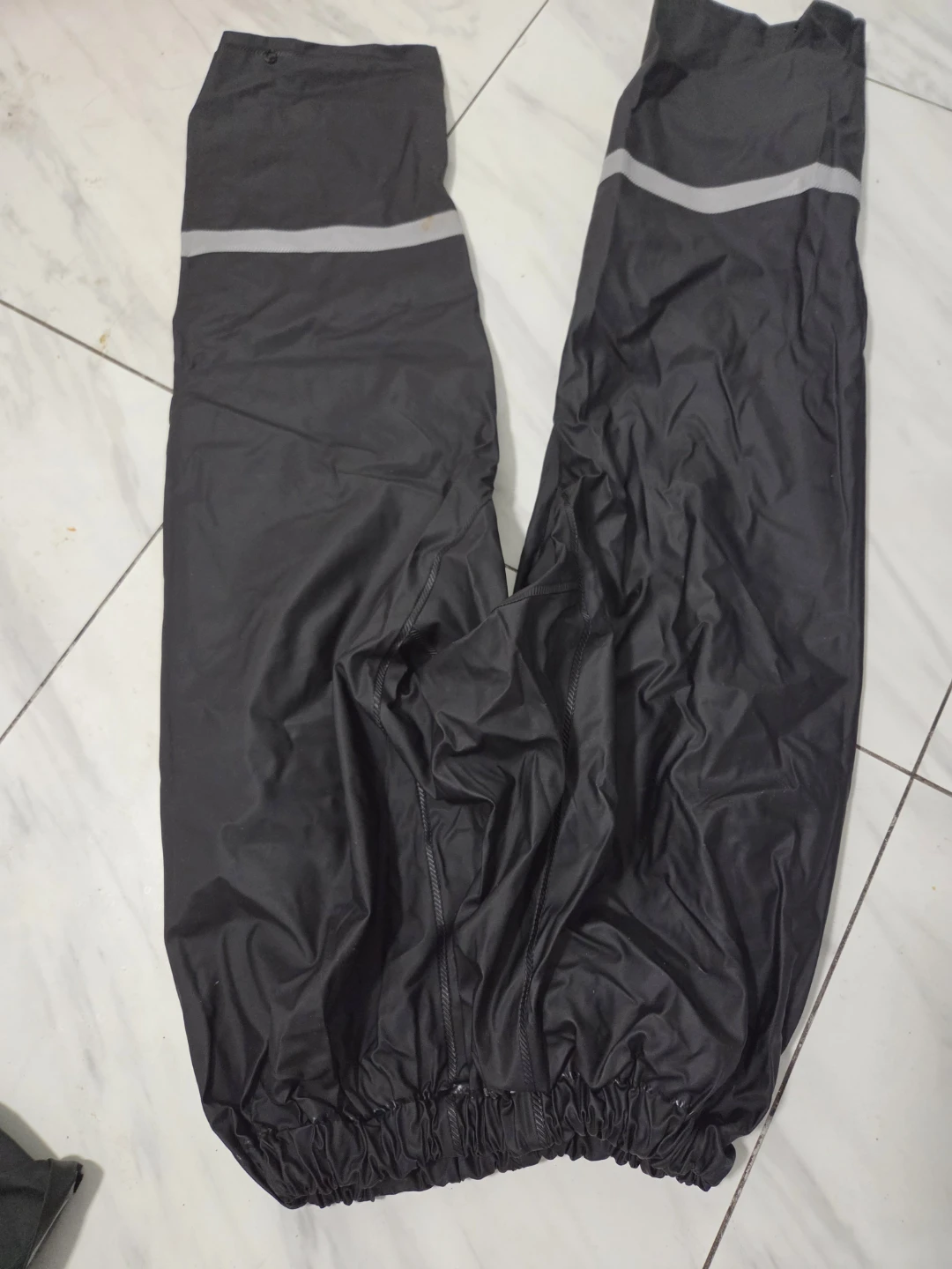 Black Rain Suit with Reflective Stripes - photo 4
