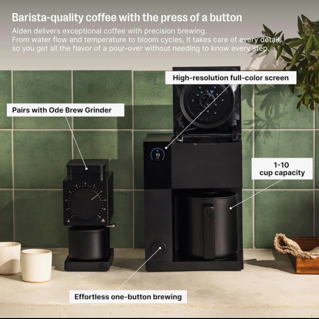 Fellow Aiden Precision Coffee Maker Thermal Carafe Built-In Brew - photo 2