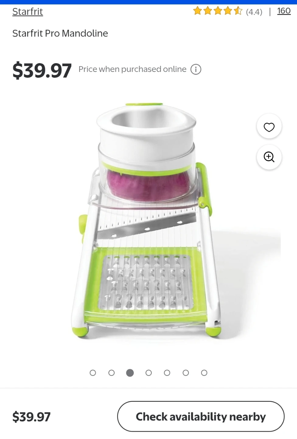 Starfrit Pro Mandoline Slicer and Grater