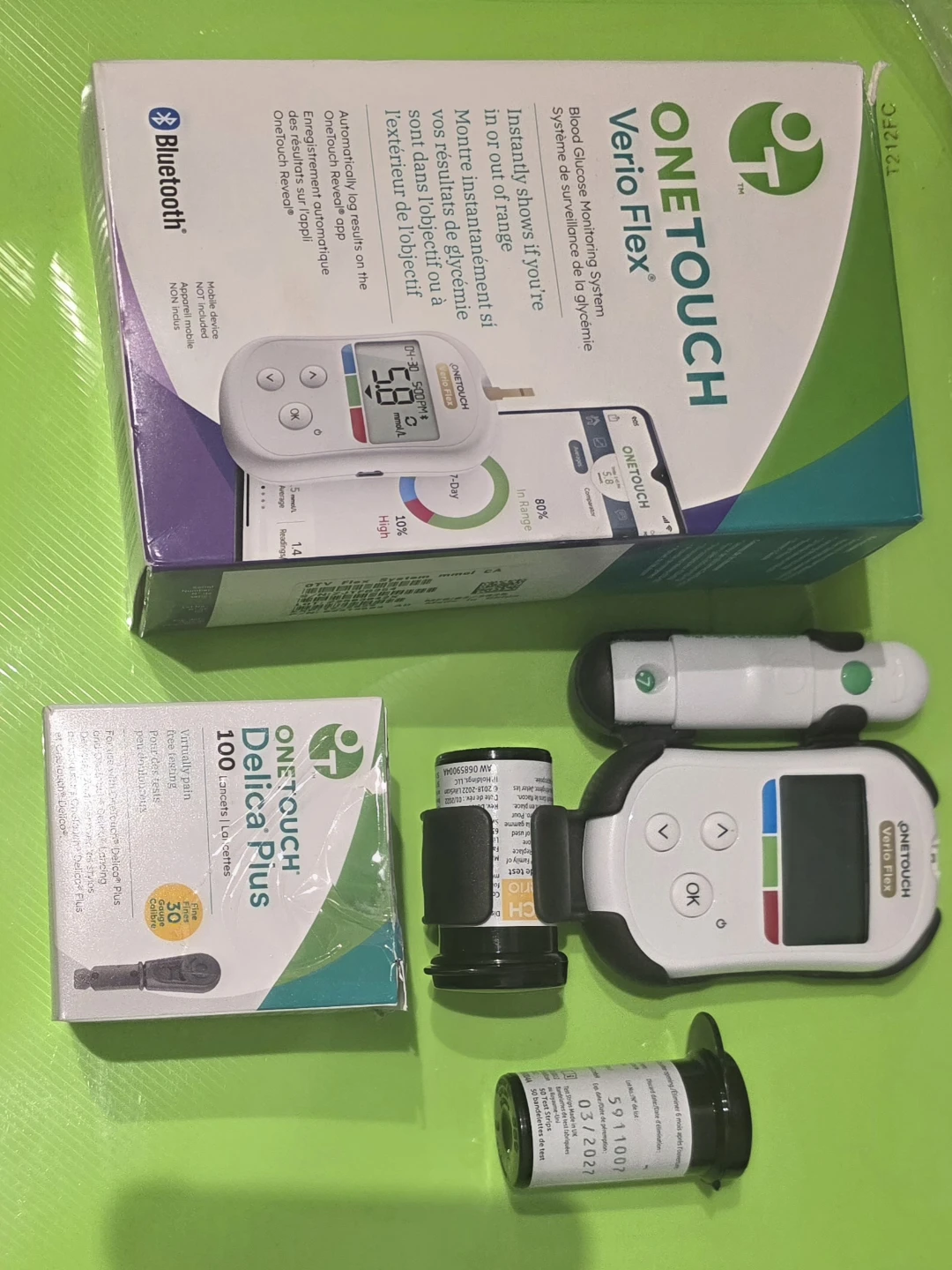 OneTouch Verio Flex Blood Glucose Monitoring System Kit