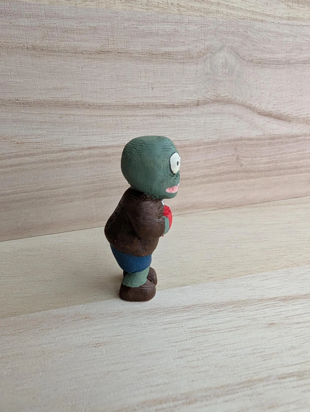 Plants vs. Zombies Wood carving  Zombie Figurine - photo 4
