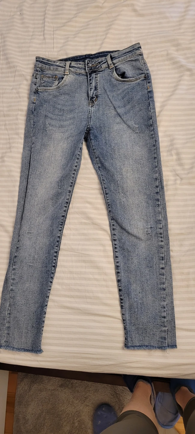 Grey Acid Wash Jeans - photo 2