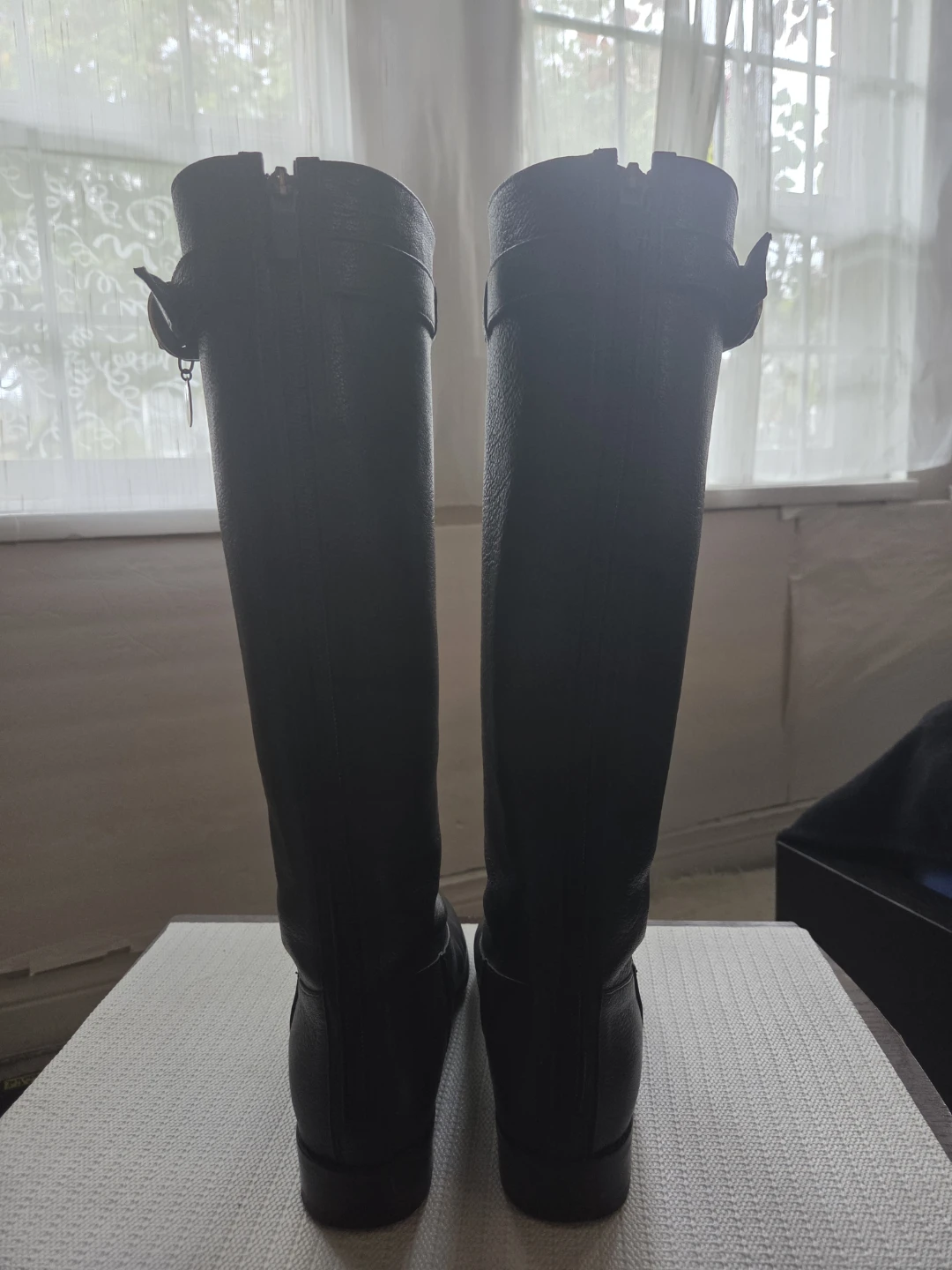 Chic MISOPE Korean Designer Leather Boots with Gold Accent - photo 3