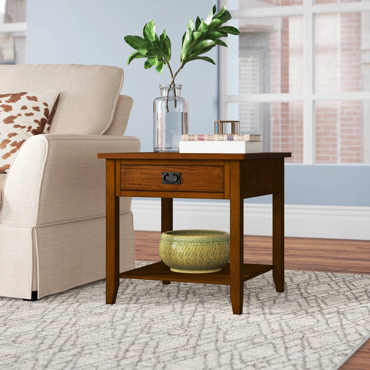ABC Carpet- Wooden End Table with Drawer
