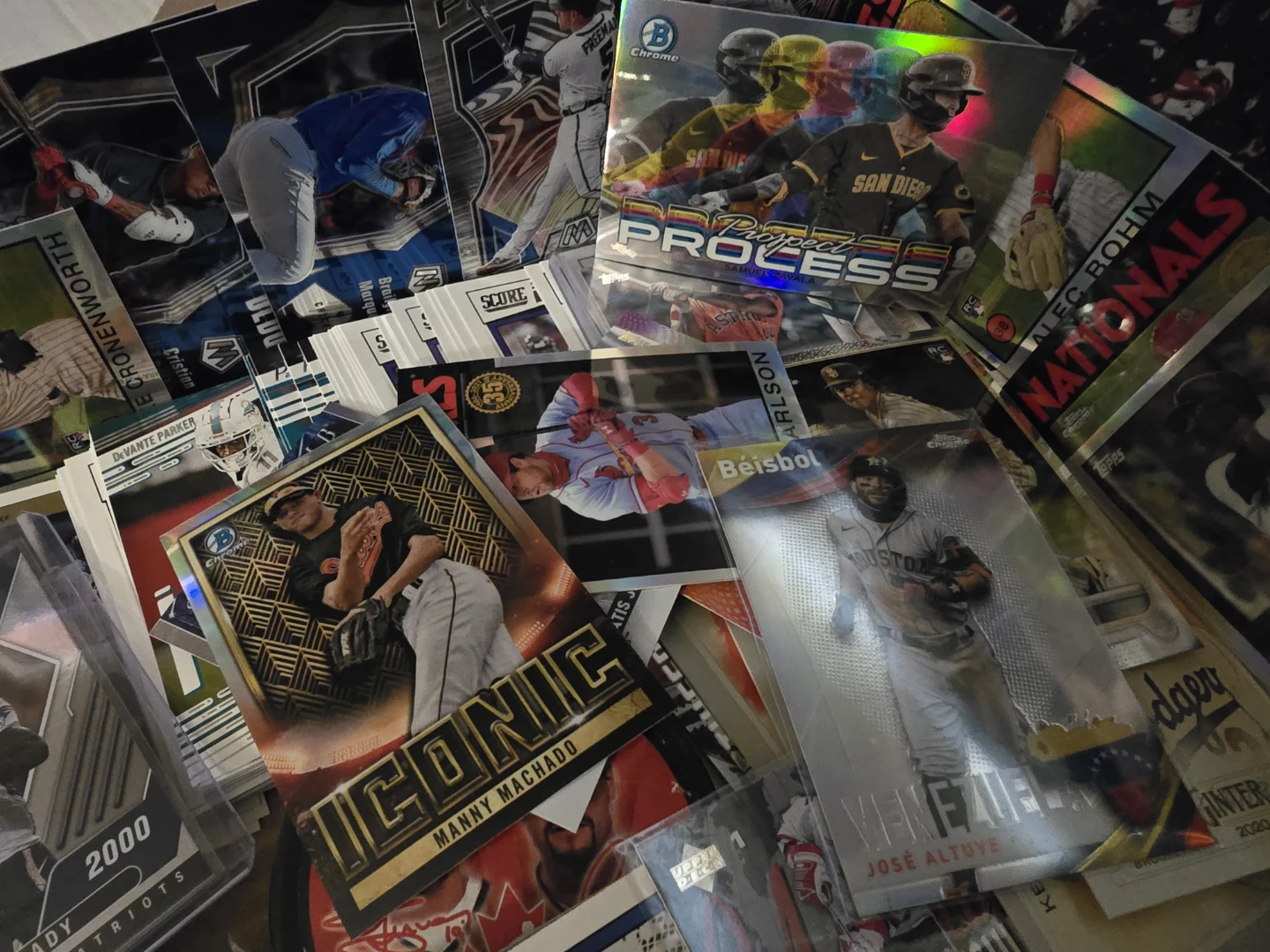 Assorted Baseball and Football Trading Cards - photo 3