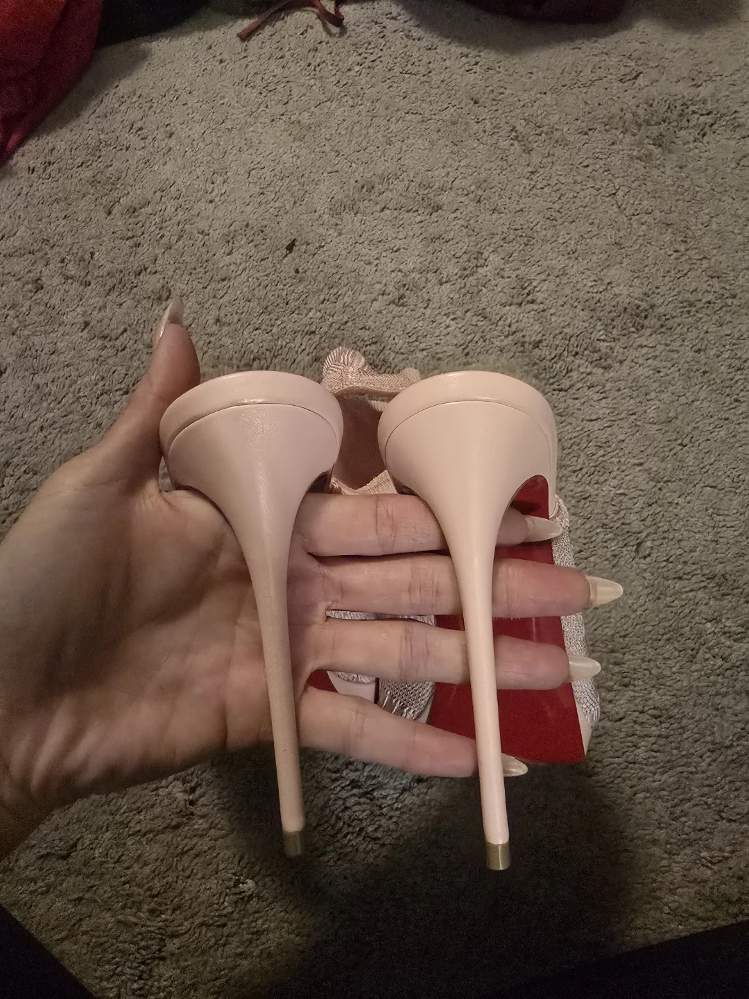 Christian Louboutin Pink Knit Sock Boots - photo 4