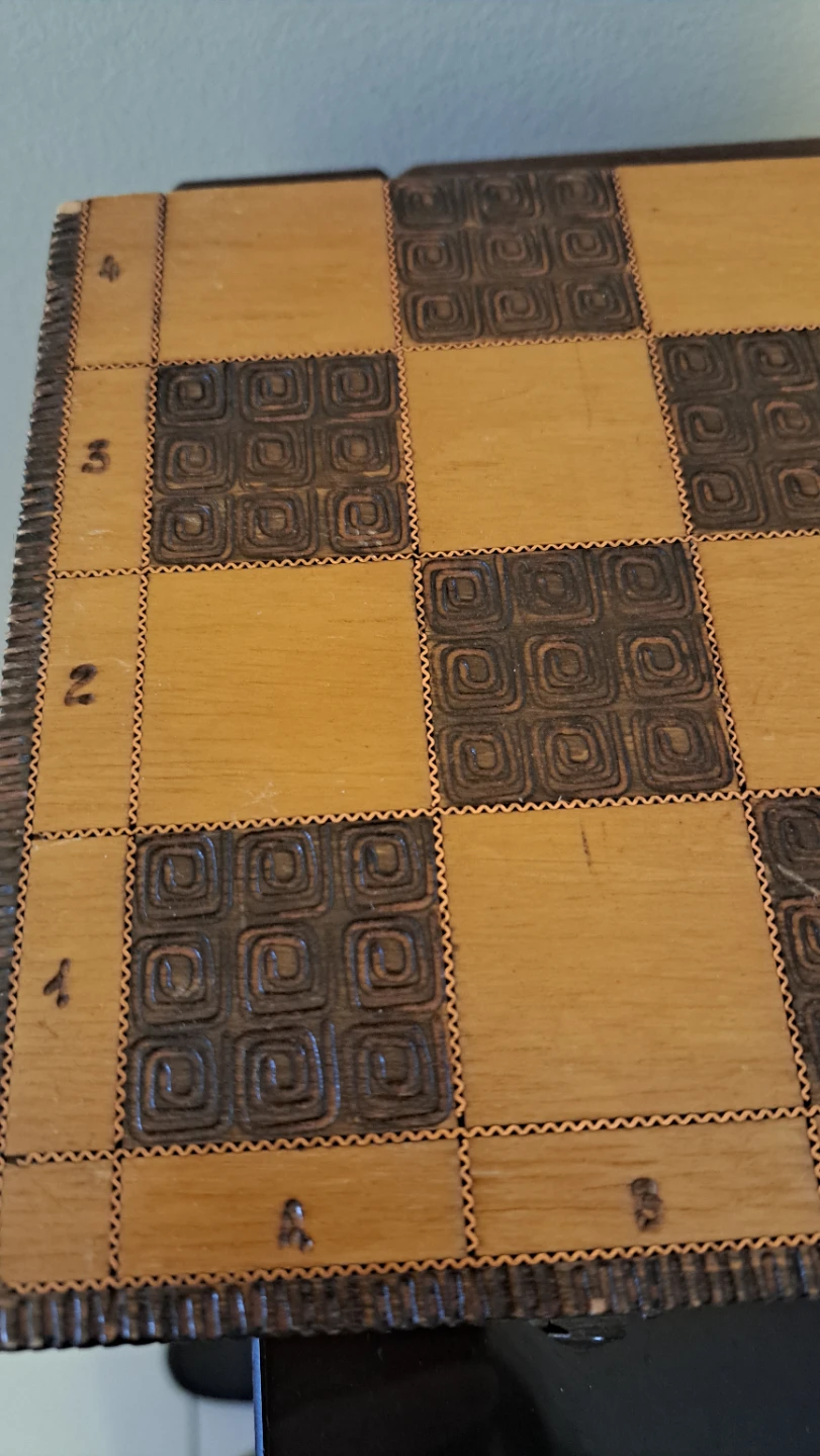 Wooden Chess Set with Stored Pieces - photo 4