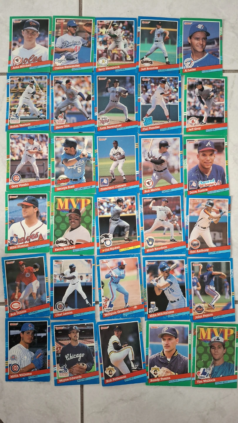 Donruss Baseball Card Lot - Various Players