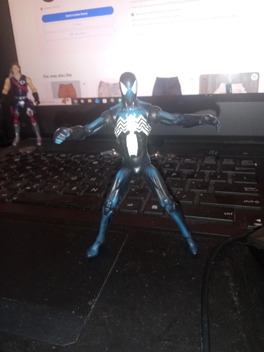 Amazing "Marvel Universe Black Spider-Man Action Figure,4"in - photo 2