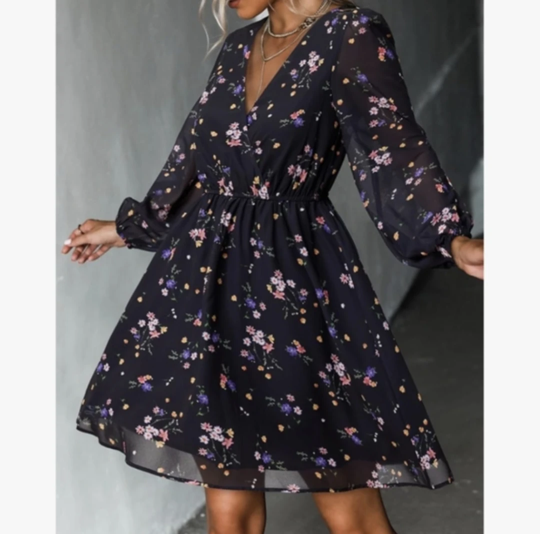CUPSHE | floral chiffon dress