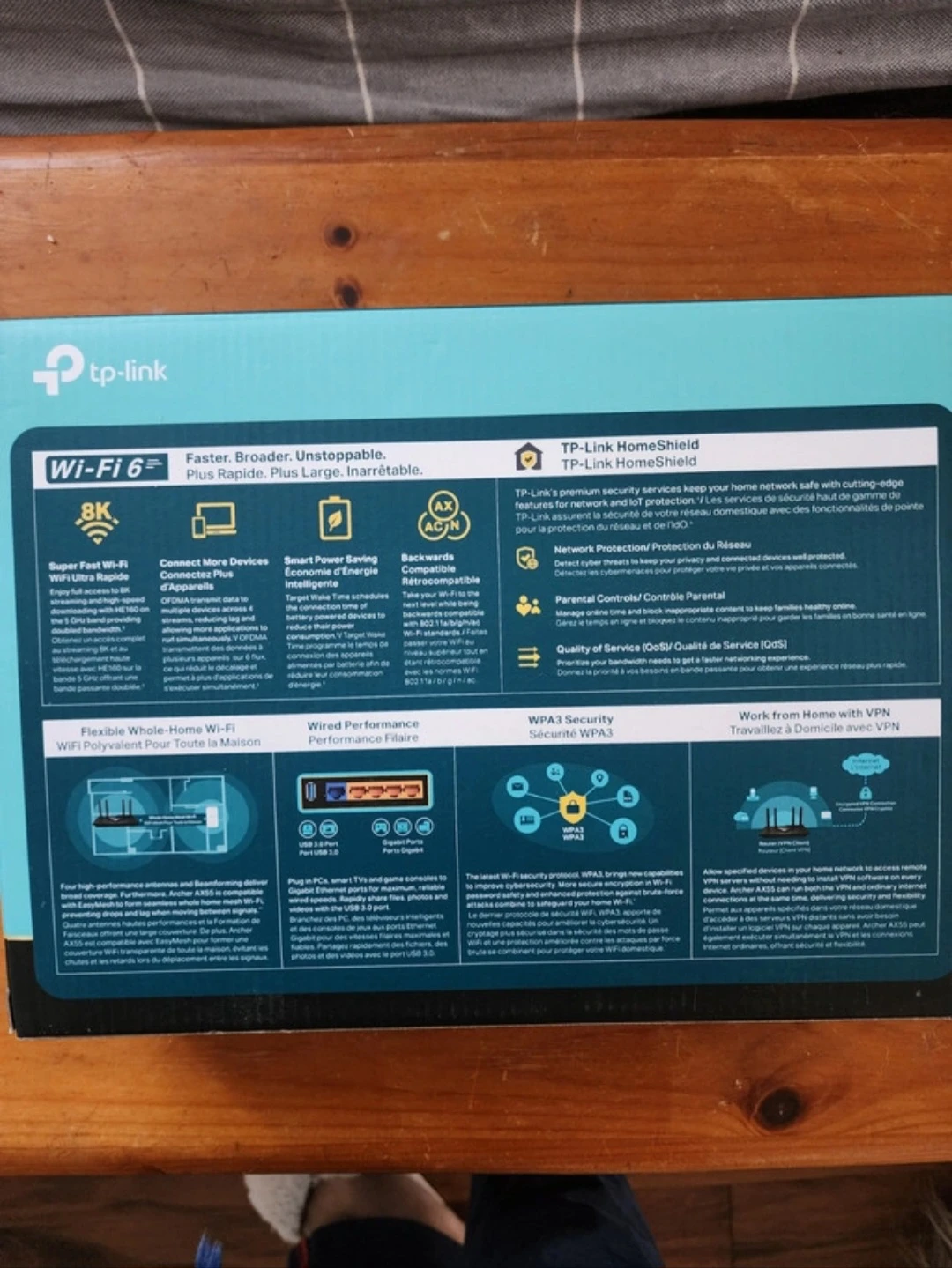 (BRAND NEW) TP-Link Archer AX55 AX3000 Dual-Band Wi-Fi 6 Router - photo 5