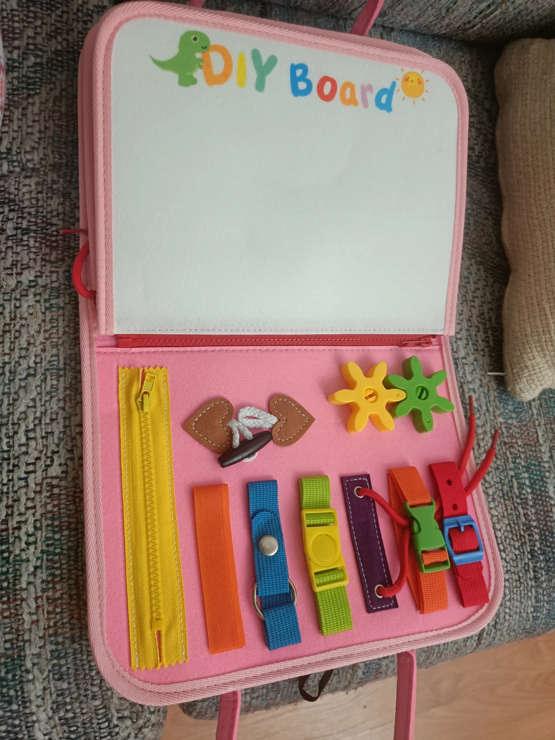 Children's DIY Activity Board with Numbers, Letters, Shapes - photo 5