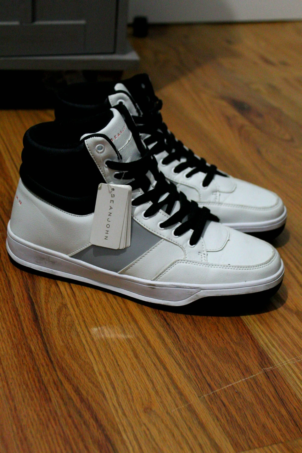 Sean John Men's White High-Top Sneakers
