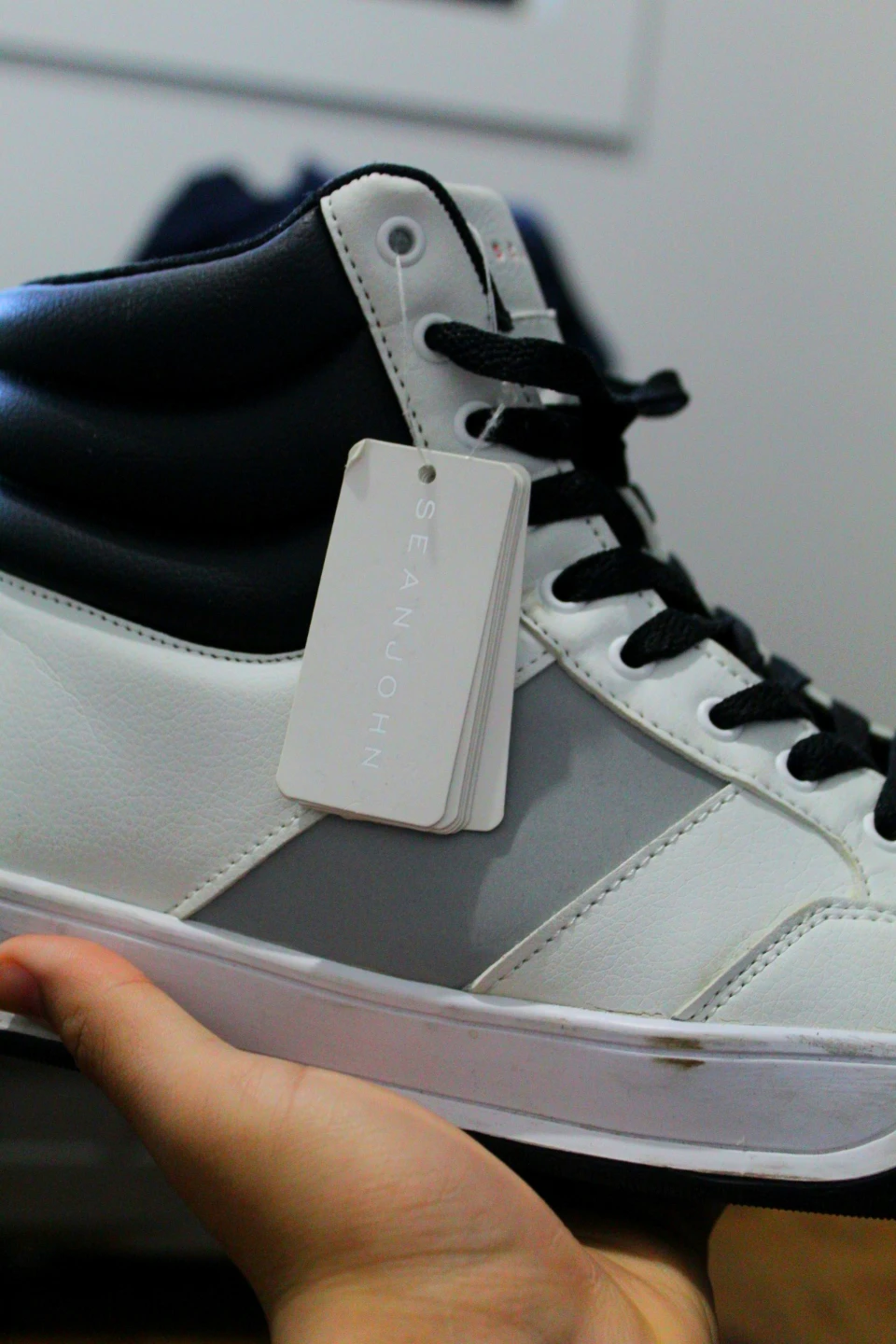 Sean John Men's White High-Top Sneakers - photo 4