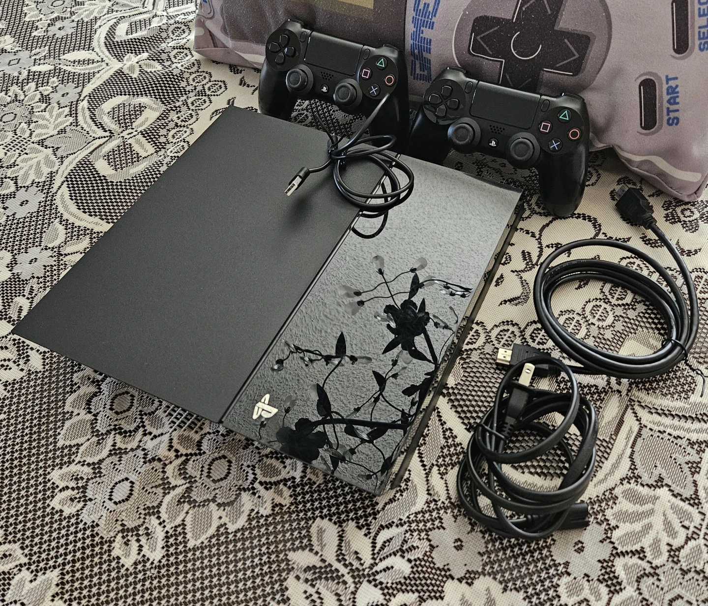 Sony PlayStation 4 (PS4) Console with 2 Controllers