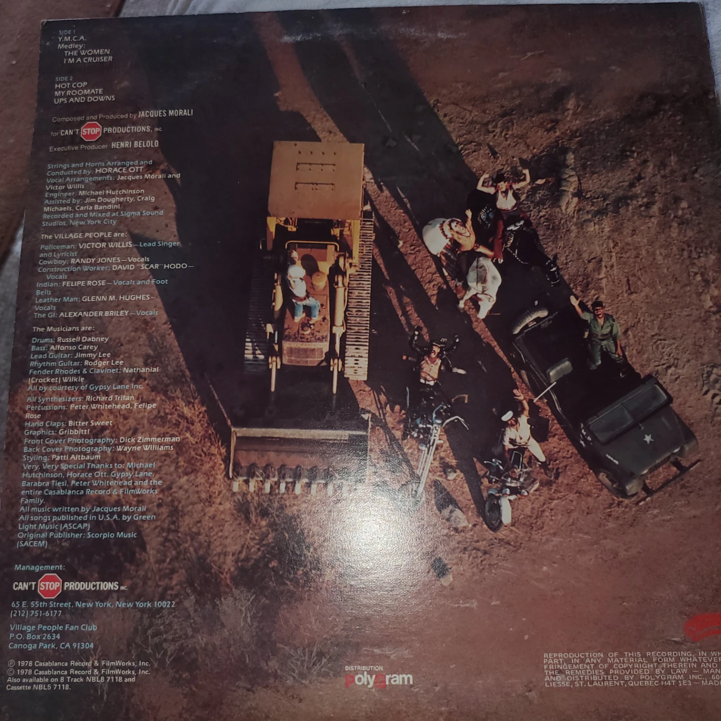 Village People Cruisin' Vinyl Record - photo 2