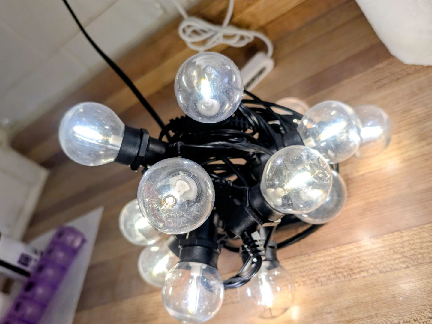 String Lights - Clear Globe Bulbs