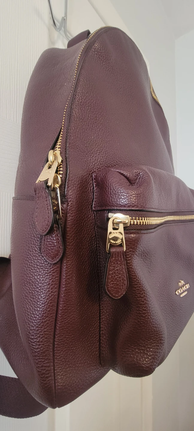 COACH Charlie Pebble Leather Backpack F38288 (Saddle) - photo 5