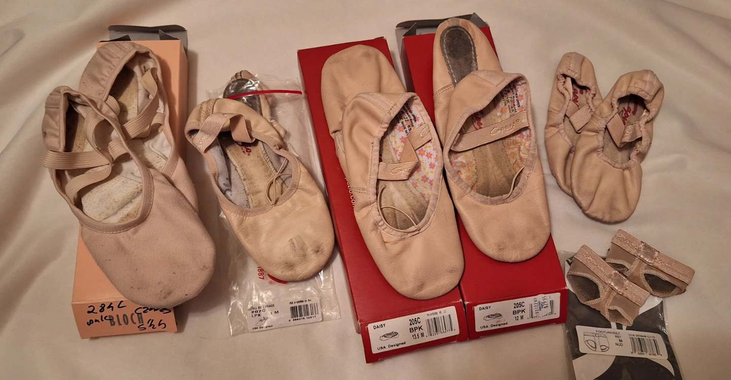 Bloch Daisy Ballet Slippers and Foot Unders