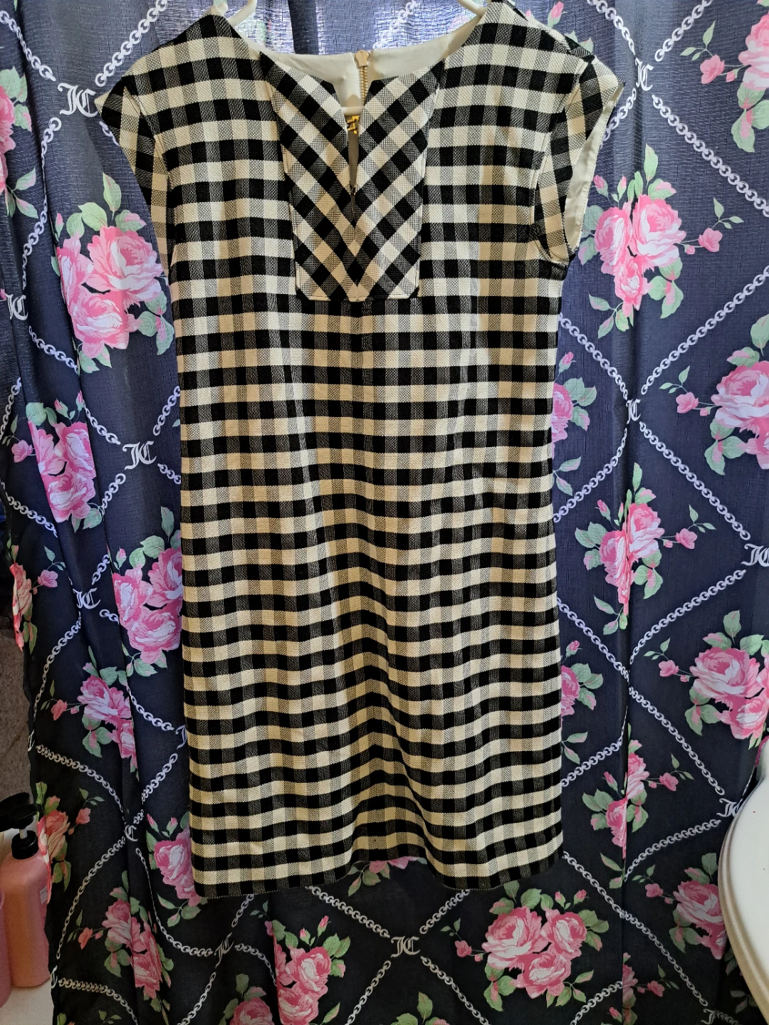 Sara Campbell Black & White Gingham Dress Size 0 - photo 2