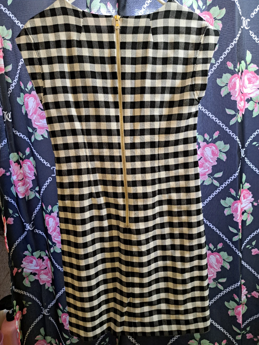 Sara Campbell Black & White Gingham Dress Size 0 - photo 3