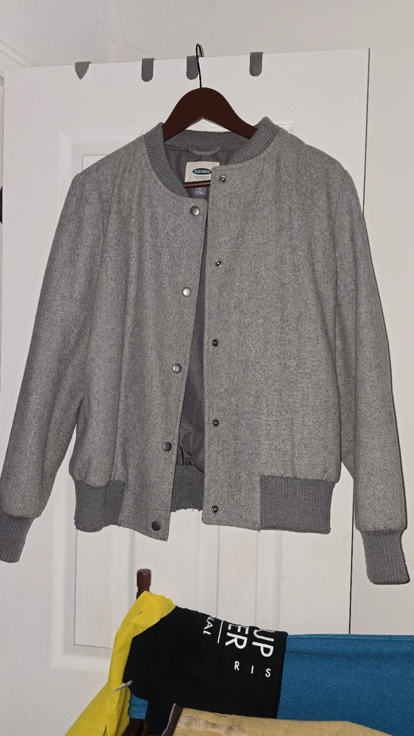 Old Navy Grey Bomber Jacket