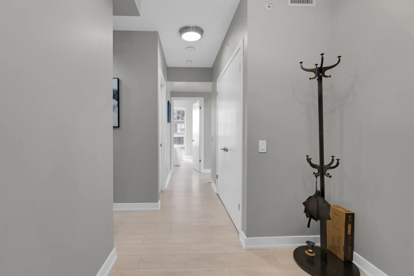 Black Metal Coat Rack Stand - photo 4