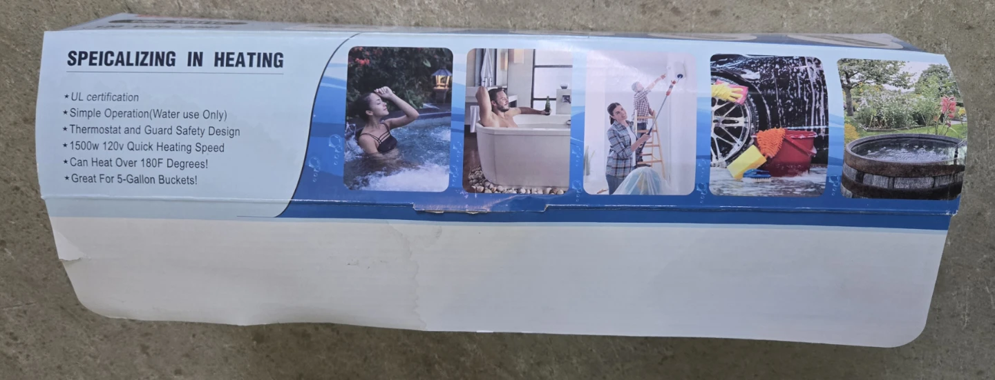Bucket Water Heater - 1500 Watts, 120 Volts - photo 2
