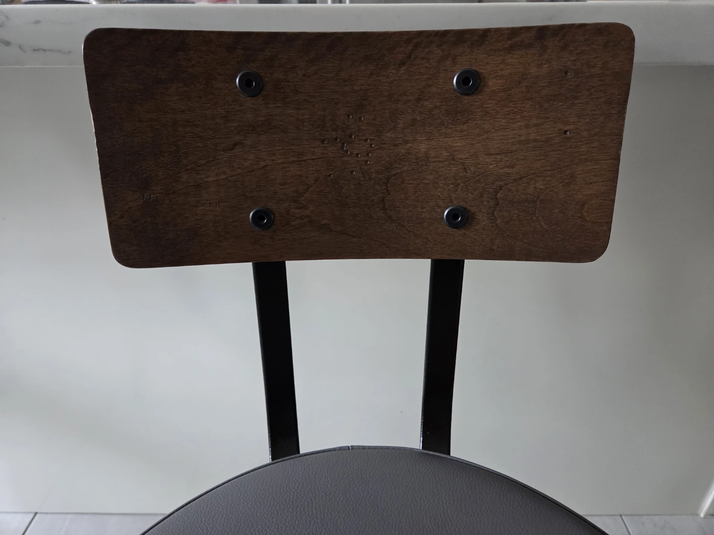 Set of 3 Swivel Bar Stools with Wood Back - photo 3