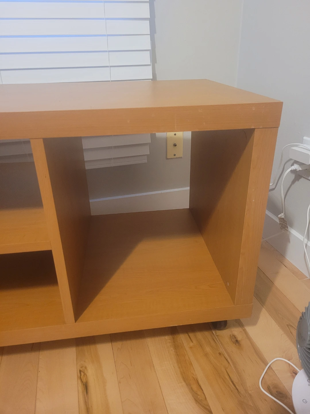 Wooden Storage Unit with Wheels - photo 2