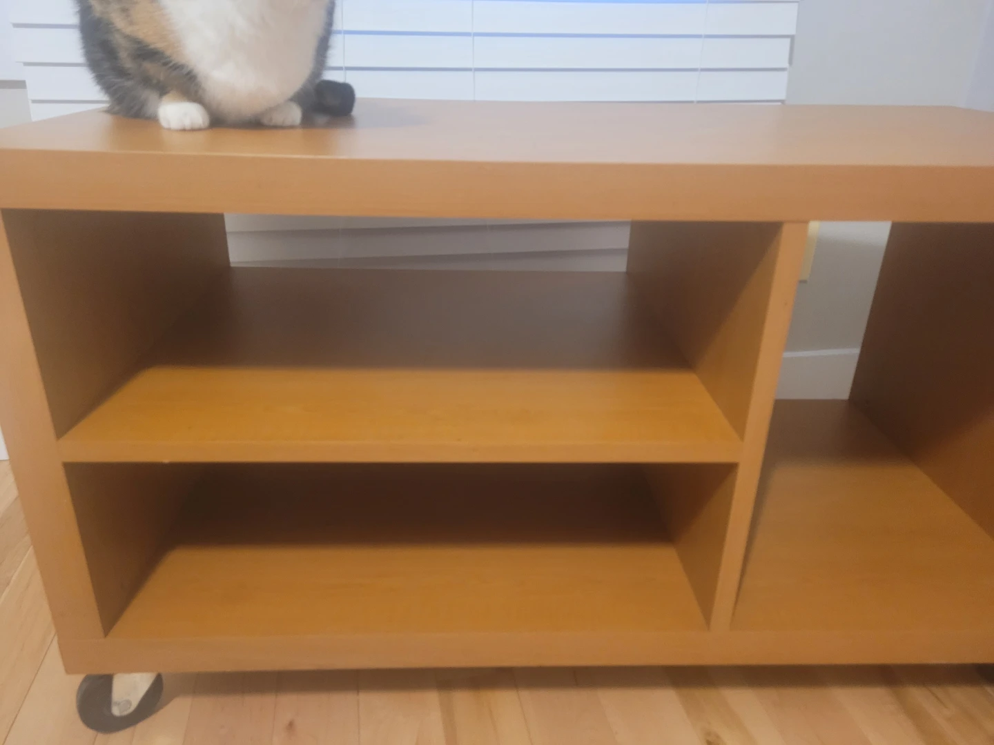 Wooden Storage Unit with Wheels - photo 3