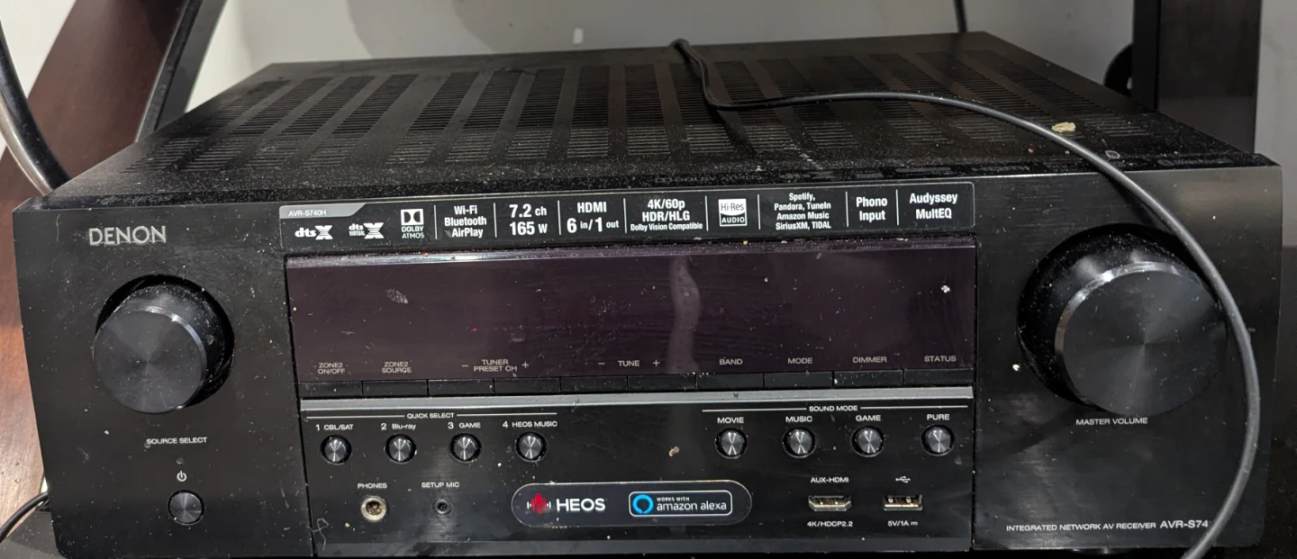 Denon AVR-S740H Integrated Network AV Receiver