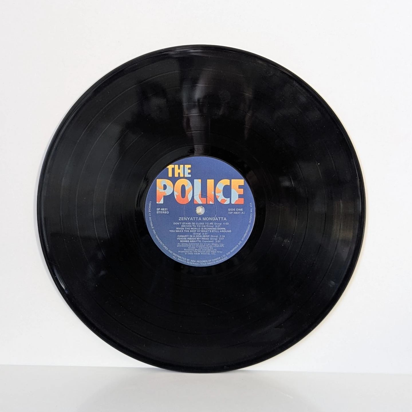The Police Zenyatta Mondatta Signed Vinyl Record - photo 5
