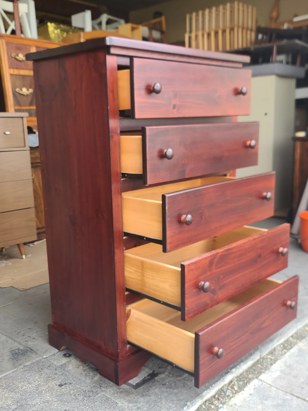 Wooden Chest of Drawers - photo 2