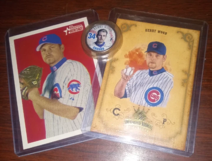 Kerry Wood Chicago Cubs Baseball Cards & Coin Lot