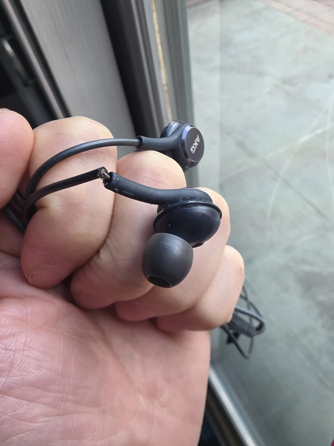 AKG Earbuds - Broken Cable