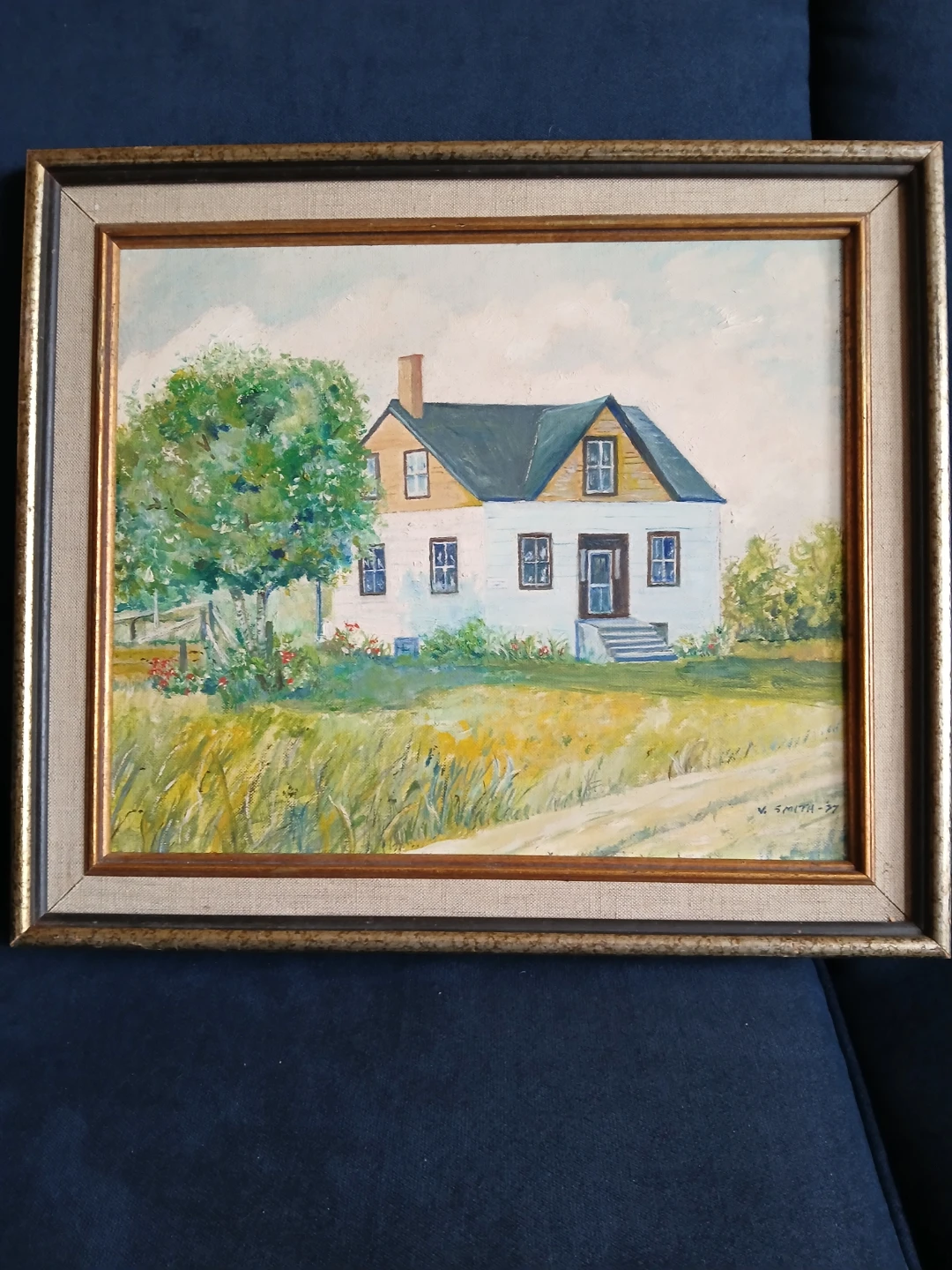 Title: Rural Farmhouse Landscape