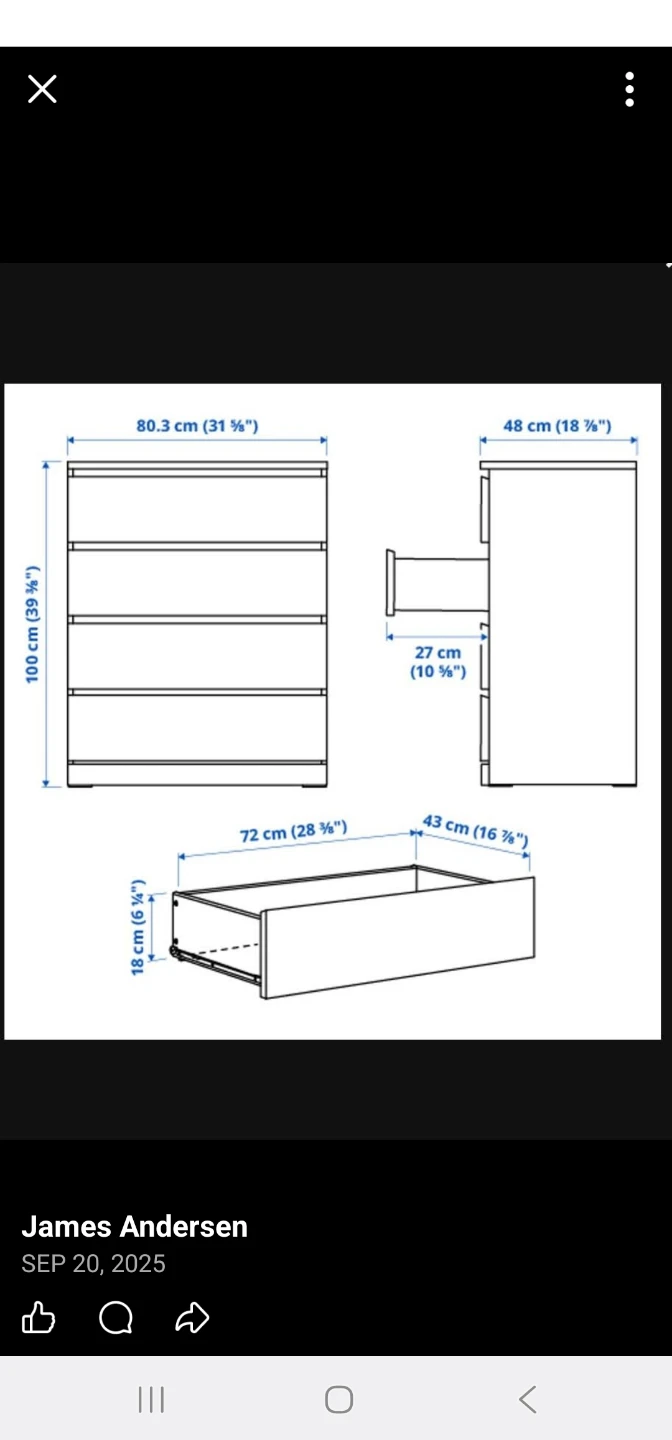 Malm. 3 drawers dresser - photo 4