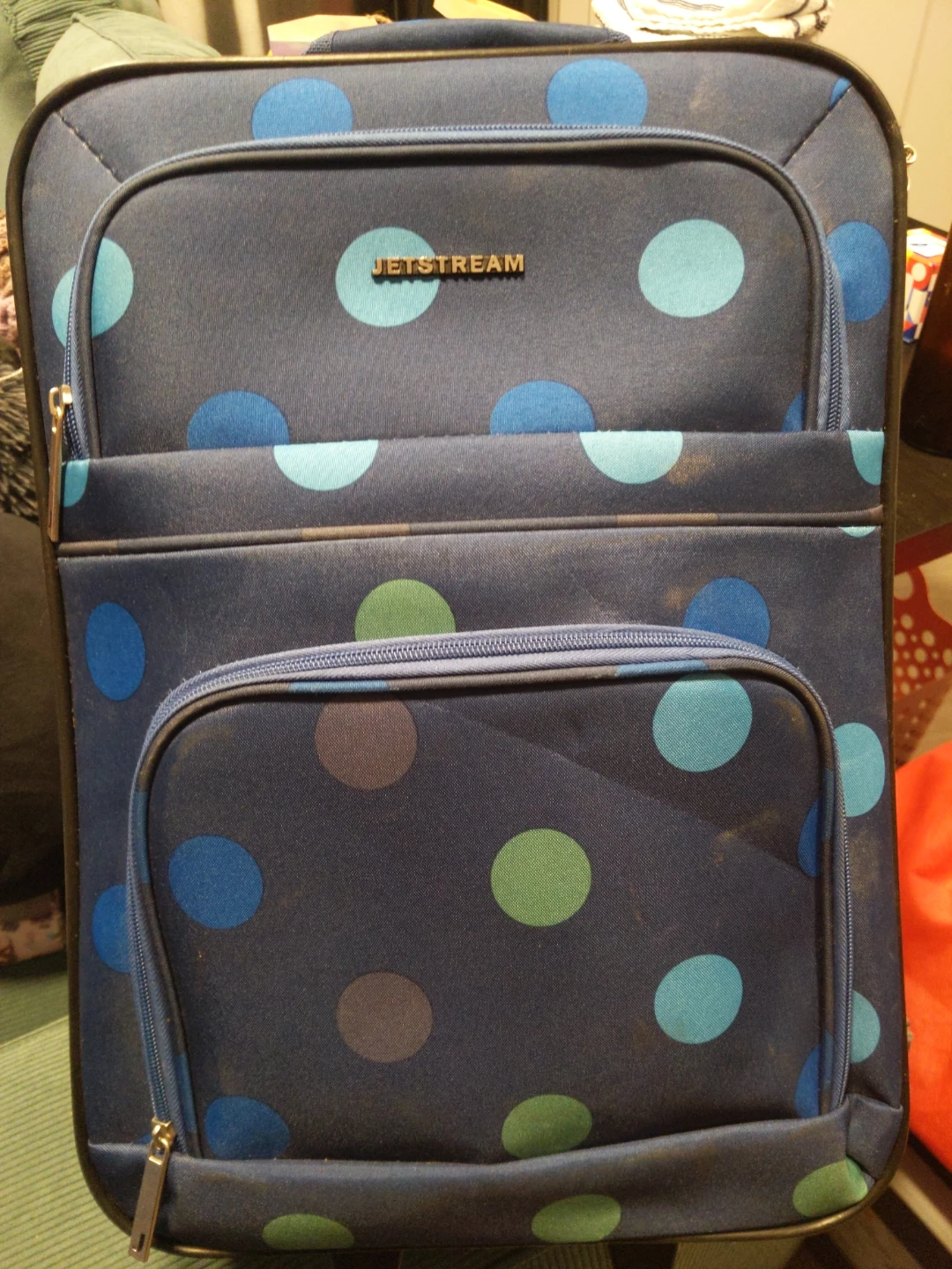 Jetstream Blue Polka Dot Luggage