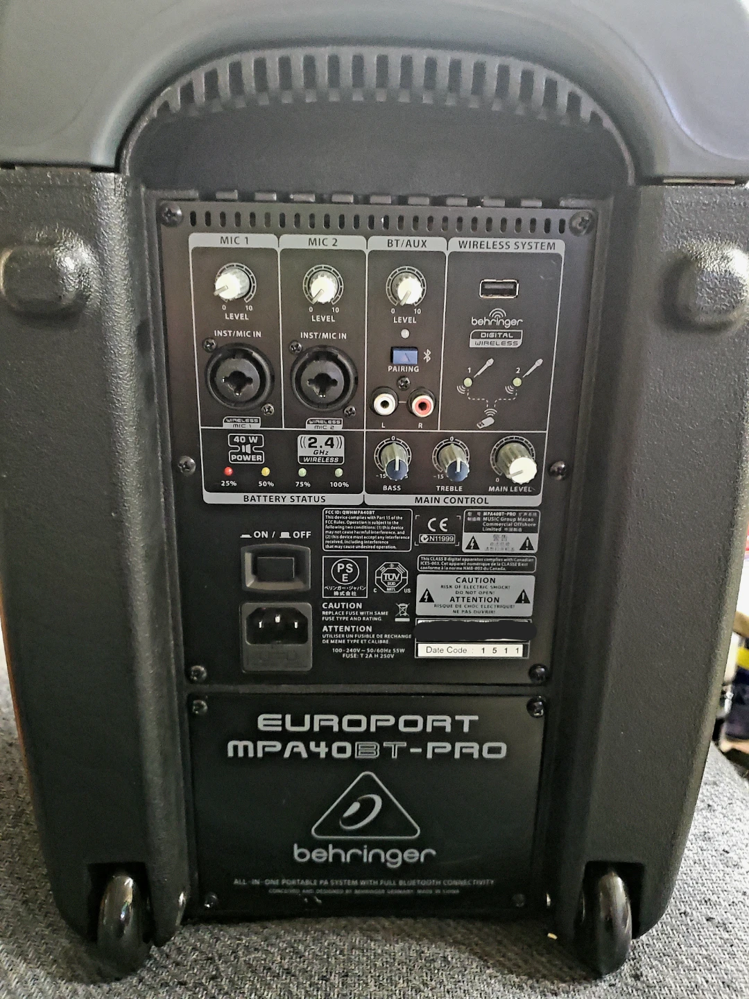 🥕 Behringer EUROPORT MPA40BT-PRO PA System - photo 2