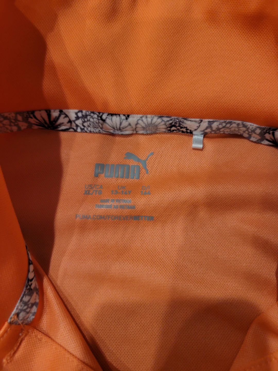 Puma Women's Orange Golf Polo Shirt - Size XS - photo 2
