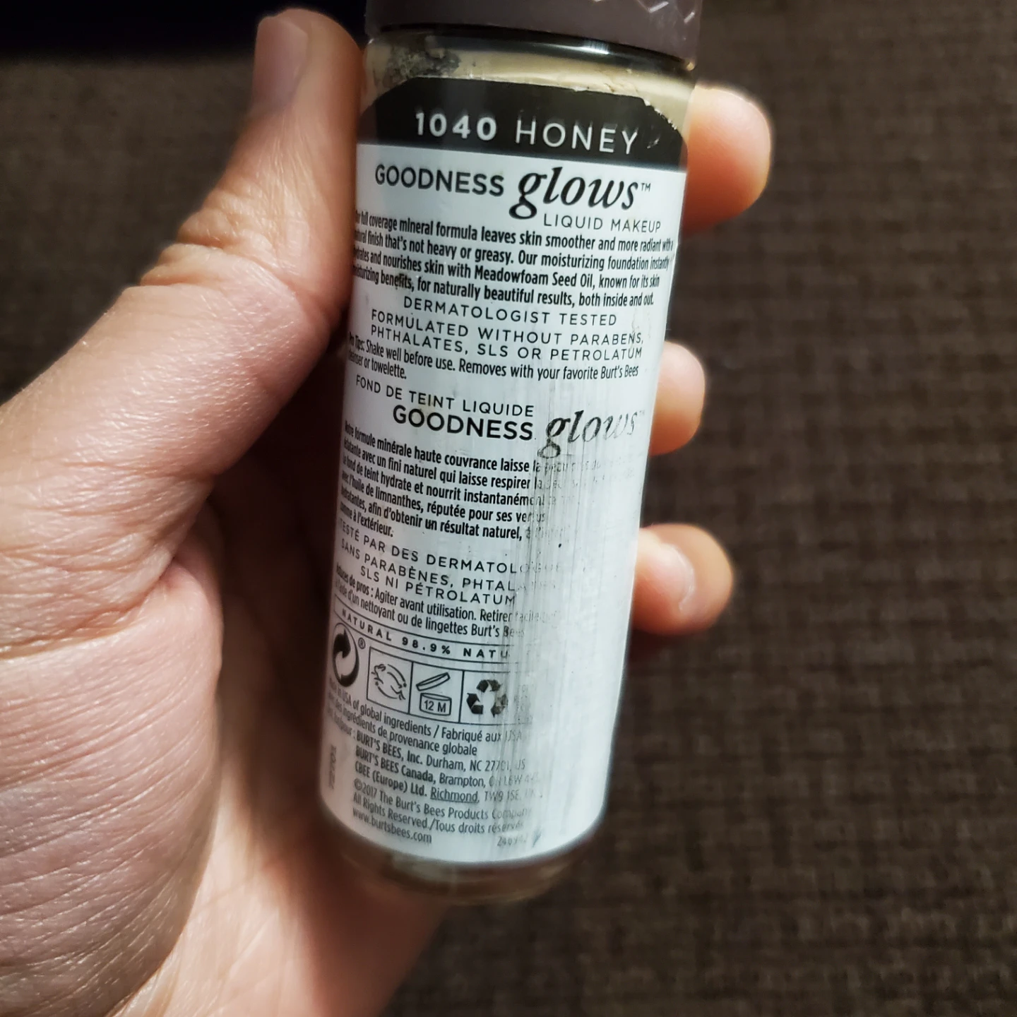 Burt's Bees Goodness Glows Liquid Makeup 1040 Honey - photo 3